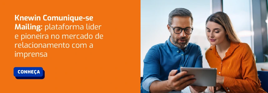 Mailing comunique se plataforma lider e pioneira no mercado de relacionamento com a imprensa