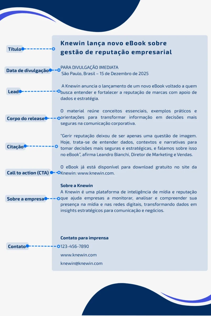 Exemplo de press release